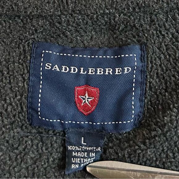 GUC Saddlebred Red Lightweight Full Zip Fleece Jacket. Size L - Picture 6 of 7